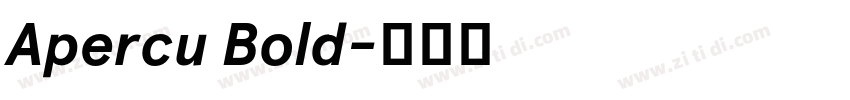 Apercu Bold字体转换